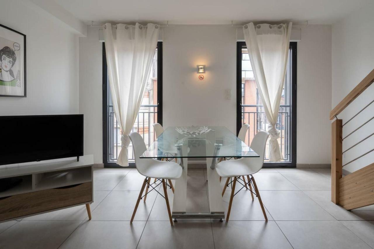 303 - Appartement Duplex Moderne - Jeanne D'Arc, Toulouse Exteriér fotografie